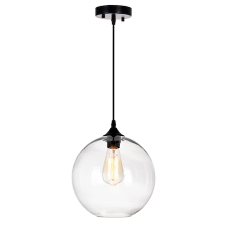 Cwi Lighting Glass 1 Light Down Mini Pendant With Clear Finish 5553P10-Clear
